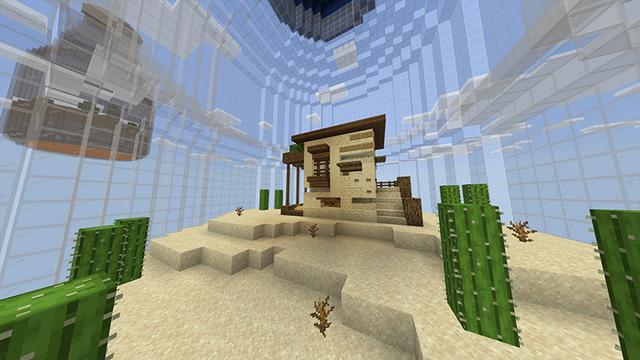 Screenshot of the Minecraft Bedrock Marketplace product Bottled Skyblock created by Odyssey Builds.