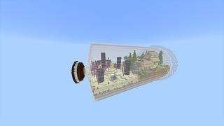 Screenshot of the Minecraft Bedrock Marketplace product Bottled World created by Odyssey Builds.