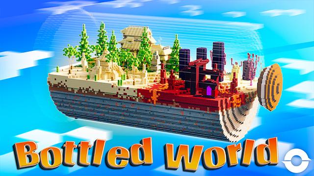 Thumbnail of the Minecraft Bedrock Marketplace product Bottled World created by Odyssey Builds.