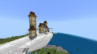 Screenshot of the Minecraft Bedrock Marketplace product Cloud Base created by Odyssey Builds.