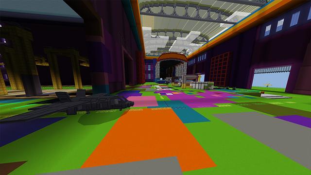 Screenshot of the Minecraft Bedrock Marketplace product Color City Mashup created by Odyssey Builds.