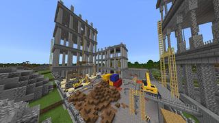 Screenshot of the Minecraft Bedrock Marketplace product Construction Site created by Odyssey Builds.