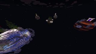 Screenshot of the Minecraft Bedrock Marketplace product Cosmic Planets created by Odyssey Builds.