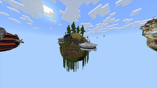 Screenshot of the Minecraft Bedrock Marketplace product Cosmic Planets created by Odyssey Builds.