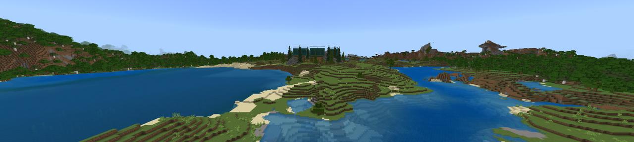 Panorama of the Minecraft Bedrock Marketplace product Craftable Creative created by Odyssey Builds.