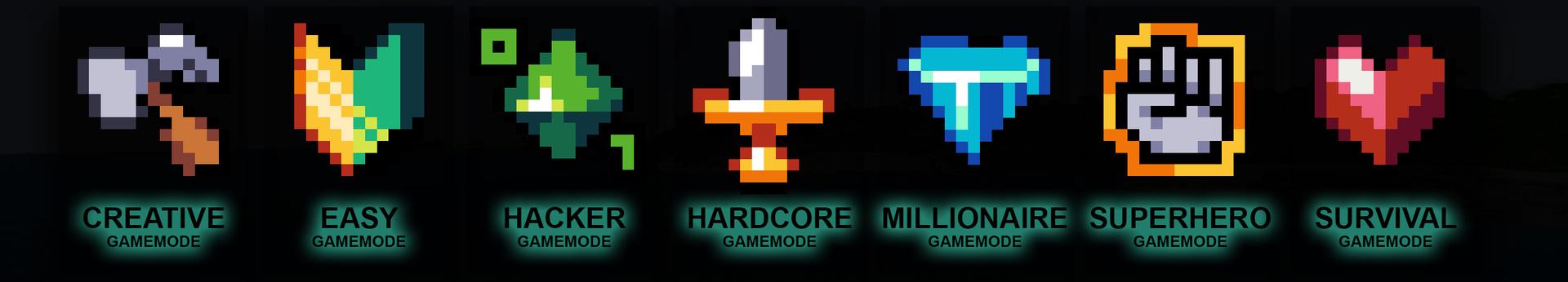 Panorama of the Minecraft Bedrock Marketplace product Craftable Gamemodes created by Odyssey Builds.