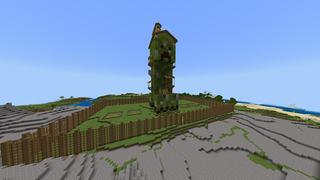 Screenshot of the Minecraft Bedrock Marketplace product Creeper Base created by Odyssey Builds.