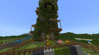 Screenshot of the Minecraft Bedrock Marketplace product Creeper Base created by Odyssey Builds.