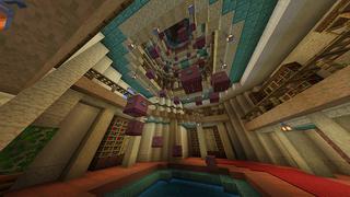 Screenshot of the Minecraft Bedrock Marketplace product Creeper Castle created by Odyssey Builds.