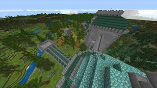 Screenshot of the Minecraft Bedrock Marketplace product Creeper Temple created by Odyssey Builds.