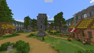 Screenshot of the Minecraft Bedrock Marketplace product Creeper Temple created by Odyssey Builds.