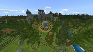 Screenshot of the Minecraft Bedrock Marketplace product Creeper Temple created by Odyssey Builds.