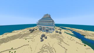 Screenshot of the Minecraft Bedrock Marketplace product Crystal Pyramid created by Odyssey Builds.