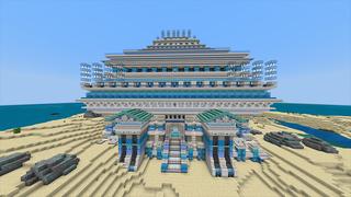 Screenshot of the Minecraft Bedrock Marketplace product Crystal Pyramid created by Odyssey Builds.