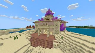 Screenshot of the Minecraft Bedrock Marketplace product Crystal Temple created by Odyssey Builds.