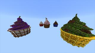 Screenshot of the Minecraft Bedrock Marketplace product Cupcake Skyblock created by Odyssey Builds.