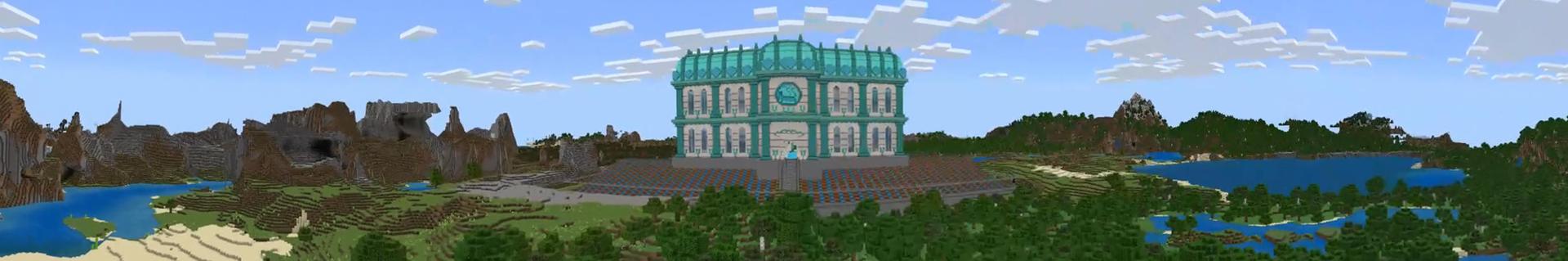 Panorama of the Minecraft Bedrock Marketplace product Diamond Base created by Odyssey Builds.