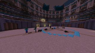 Screenshot of the Minecraft Bedrock Marketplace product Diamond Colosseum created by Odyssey Builds.