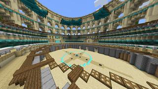 Screenshot of the Minecraft Bedrock Marketplace product Diamond Colosseum created by Odyssey Builds.