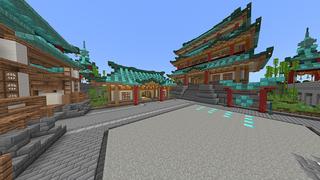 Screenshot of the Minecraft Bedrock Marketplace product Diamond Dojo created by Odyssey Builds.
