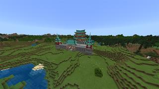 Screenshot of the Minecraft Bedrock Marketplace product Diamond Dojo created by Odyssey Builds.