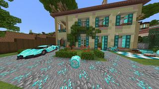 Screenshot of the Minecraft Bedrock Marketplace product Diamond Lucky Blocks created by Odyssey Builds.