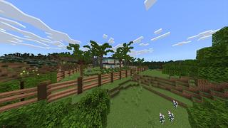 Screenshot of the Minecraft Bedrock Marketplace product Diamond Mansion created by Odyssey Builds.