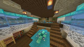 Screenshot of the Minecraft Bedrock Marketplace product Diamond Ship created by Odyssey Builds.