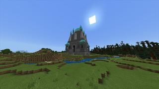 Screenshot of the Minecraft Bedrock Marketplace product Diamond Shrine created by Odyssey Builds.