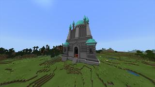 Screenshot of the Minecraft Bedrock Marketplace product Diamond Shrine created by Odyssey Builds.