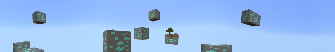 Panorama of the Minecraft Bedrock Marketplace product Diamond Skyblock created by Odyssey Builds.