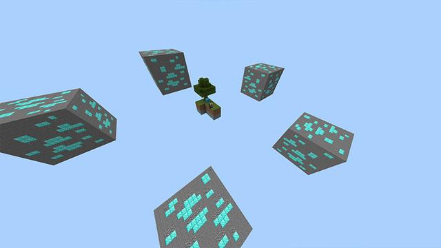 Screenshot of the Minecraft Bedrock Marketplace product Diamond Skyblock created by Odyssey Builds.