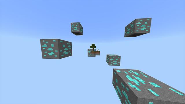 Screenshot of the Minecraft Bedrock Marketplace product Diamond Skyblock created by Odyssey Builds.