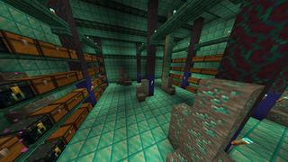 Screenshot of the Minecraft Bedrock Marketplace product Diamond Underground Base created by Odyssey Builds.