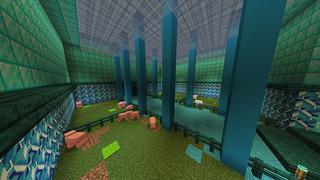 Screenshot of the Minecraft Bedrock Marketplace product Diamond Underground Base created by Odyssey Builds.