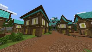 Screenshot of the Minecraft Bedrock Marketplace product Diamond Village created by Odyssey Builds.