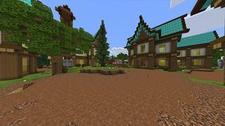 Screenshot of the Minecraft Bedrock Marketplace product Diamond Village created by Odyssey Builds.