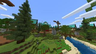 Screenshot of the Minecraft Bedrock Marketplace product Diamond Village created by Odyssey Builds.