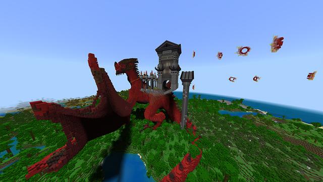 Screenshot of the Minecraft Bedrock Marketplace product Dragon Temple created by Odyssey Builds.