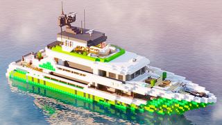 Thumbnail of the Minecraft Bedrock Marketplace product Emerald Boat created by Odyssey Builds.