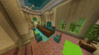 Screenshot of the Minecraft Bedrock Marketplace product Emerald Castle created by Odyssey Builds.