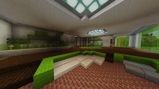 Screenshot of the Minecraft Bedrock Marketplace product Emerald Mansion created by Odyssey Builds.