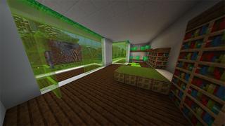 Screenshot of the Minecraft Bedrock Marketplace product Emerald Mansion created by Odyssey Builds.