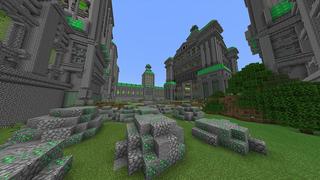 Screenshot of the Minecraft Bedrock Marketplace product Emerald Palace created by Odyssey Builds.