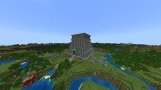 Screenshot of the Minecraft Bedrock Marketplace product Emerald Temple created by Odyssey Builds.