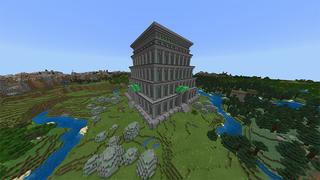 Screenshot of the Minecraft Bedrock Marketplace product Emerald Temple created by Odyssey Builds.