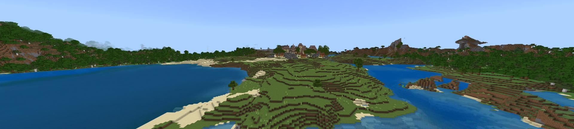 Panorama of the Minecraft Bedrock Marketplace product Extreme Jumping created by Odyssey Builds.