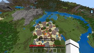 Screenshot of the Minecraft Bedrock Marketplace product Extreme Jumping created by Odyssey Builds.