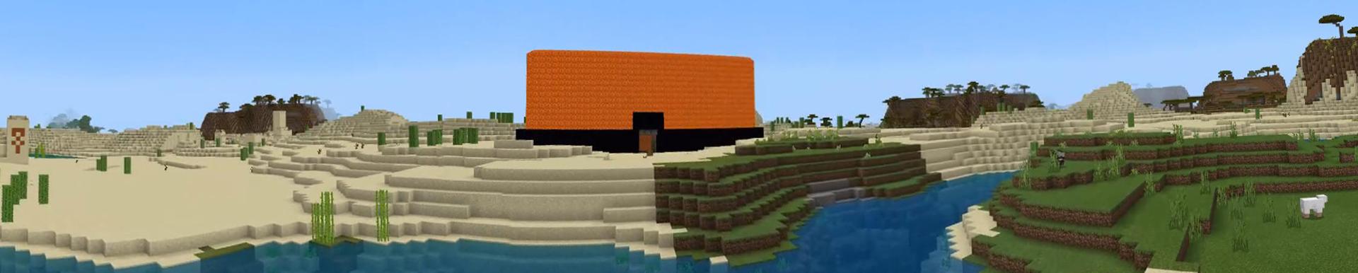 Panorama of the Minecraft Bedrock Marketplace product Factions Base created by Odyssey Builds.