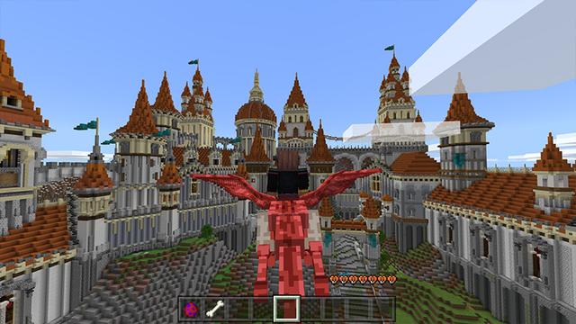 Screenshot of the Minecraft Bedrock Marketplace product Fantasy Castle created by Odyssey Builds.